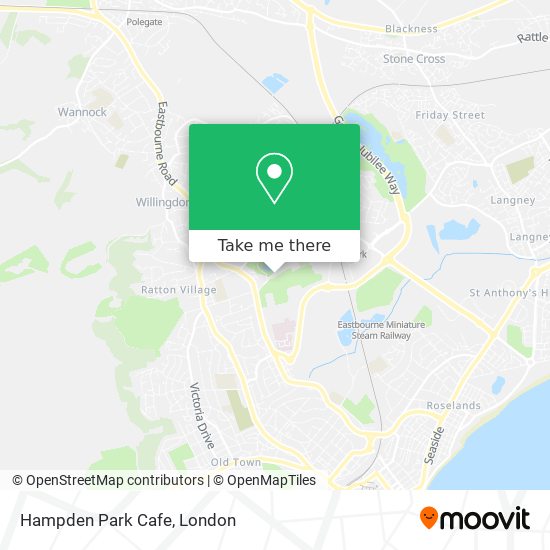 Hampden Park Cafe map