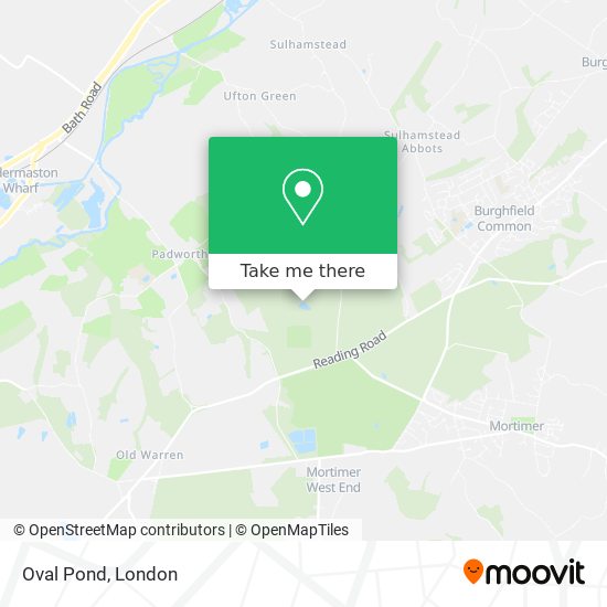 Oval Pond map