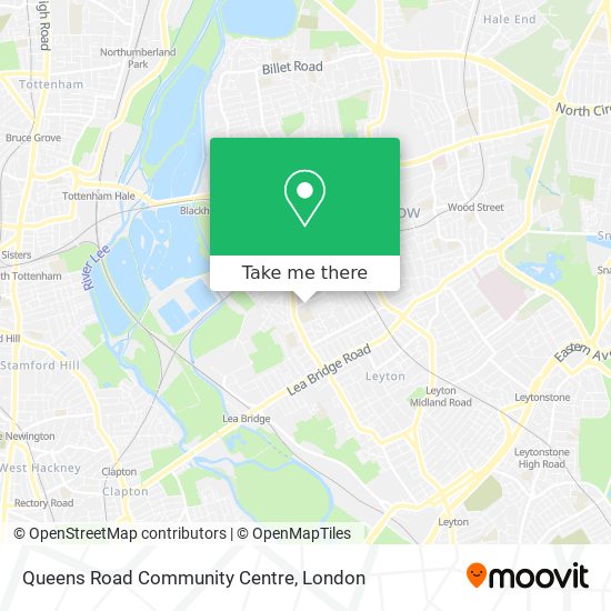 Queens Road Community Centre map