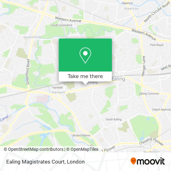 Ealing Magistrates Court map