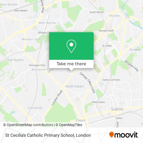 St Cecilia's Catholic Primary School map