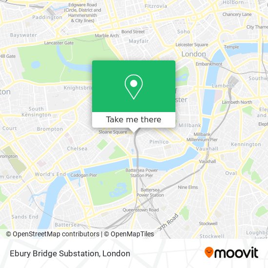 Ebury Bridge Substation map