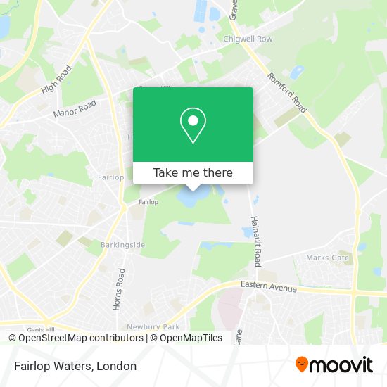 Fairlop Waters map