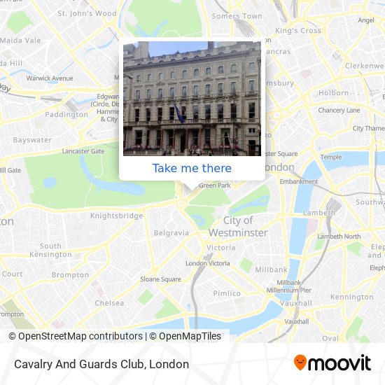 Cavalry And Guards Club map