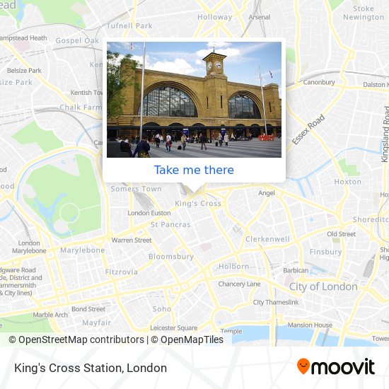 King's Cross Station map