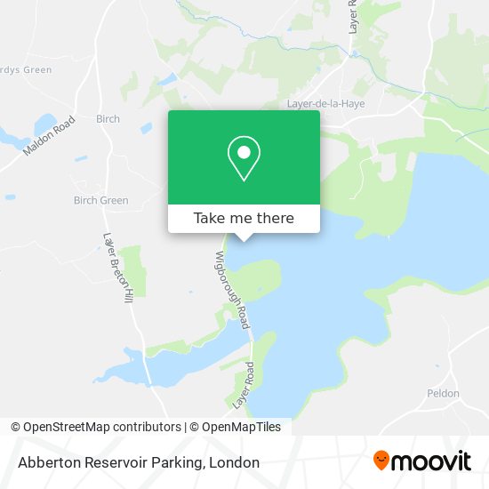 Abberton Reservoir Parking map
