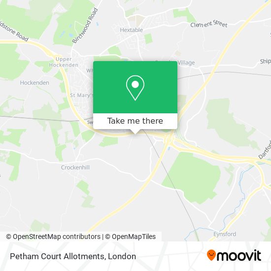 Petham Court Allotments map