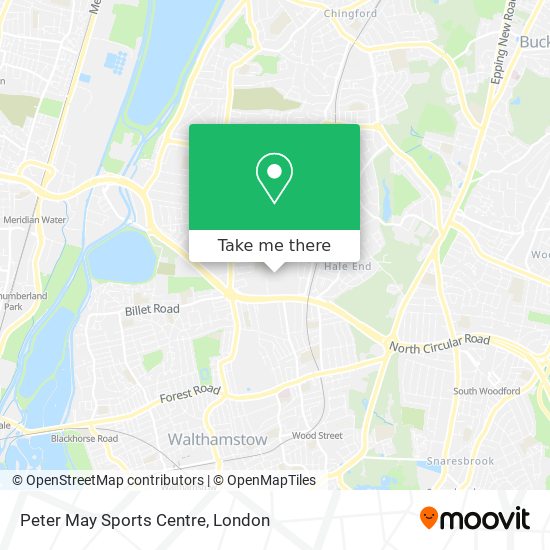 Peter May Sports Centre map