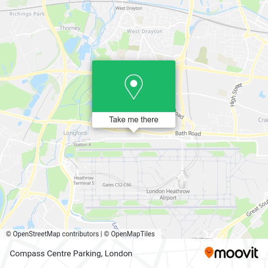 How to get to Compass Centre Parking in Heathrow by bus, train or Tube?