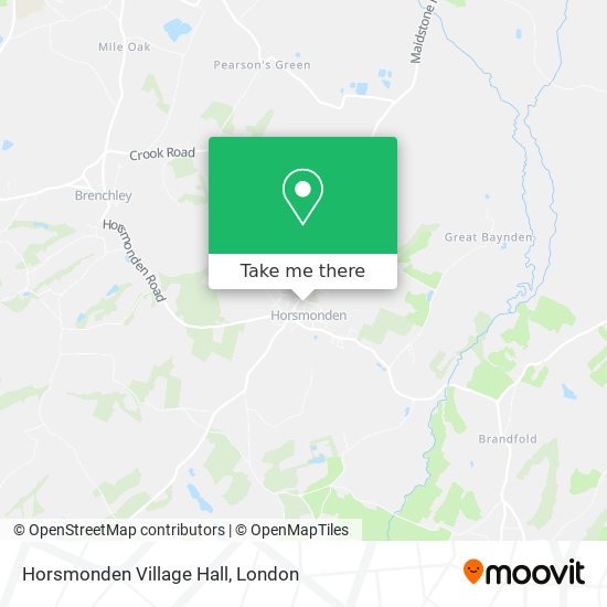Horsmonden Village Hall map