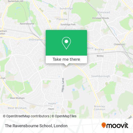 The Ravensbourne School map