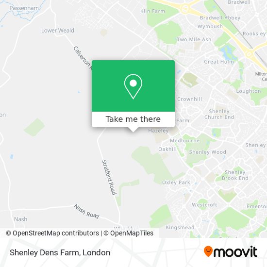 Shenley Dens Farm map