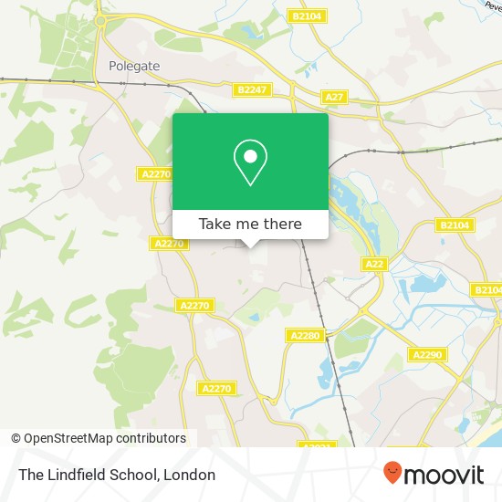 The Lindfield School map