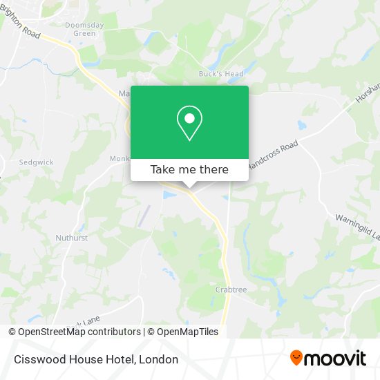 Cisswood House Hotel map