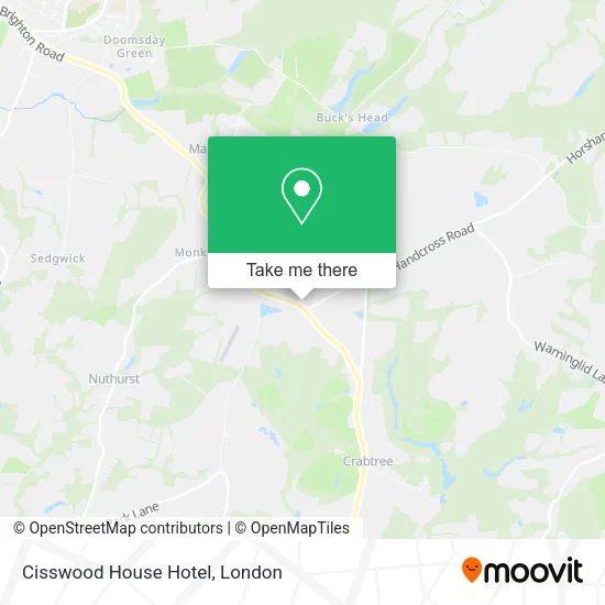 Cisswood House Hotel map