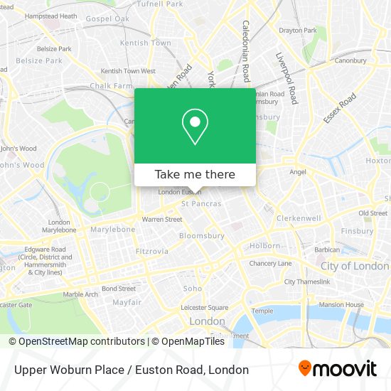 Upper Woburn Place / Euston Road map