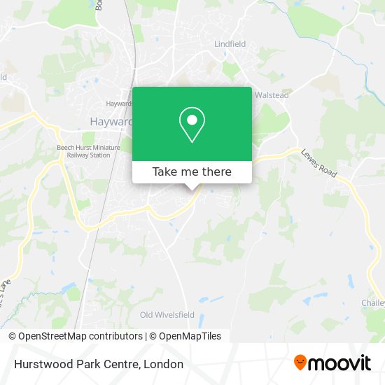 Hurstwood Park Centre map