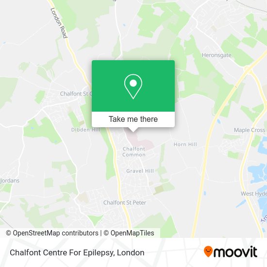 How to get to Chalfont Centre For Epilepsy in Chalfont St Peter by Bus