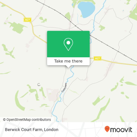 Berwick Court Farm map