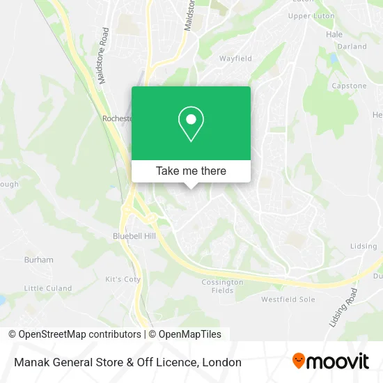 Manak General Store & Off Licence map