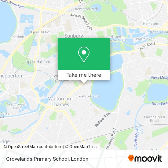 Grovelands Primary School map
