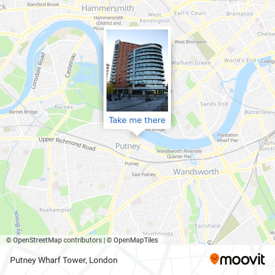 Putney Wharf Tower map