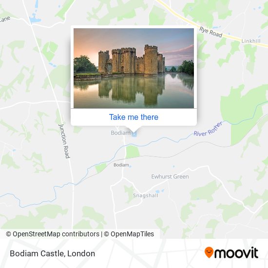 Bodiam Castle map