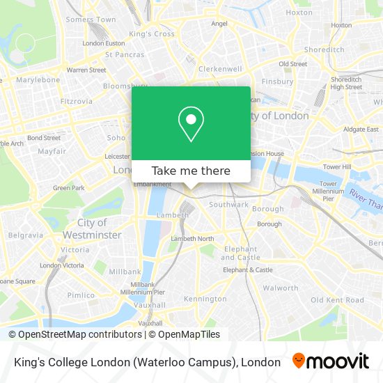 King's College London (Waterloo Campus) map