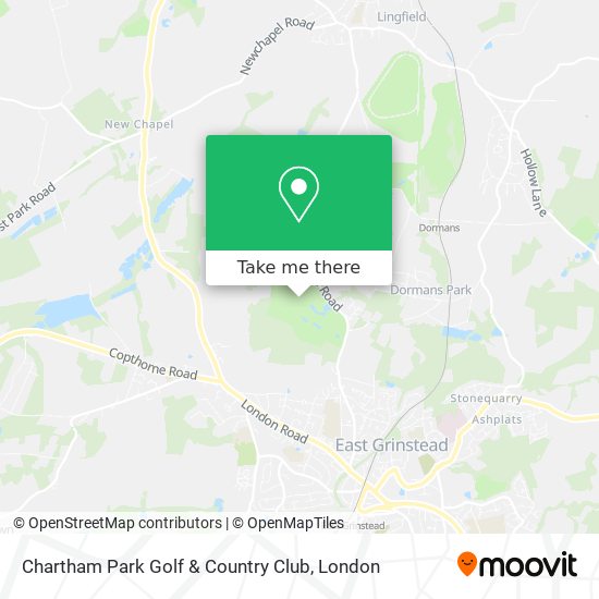 Chartham Park Golf & Country Club map