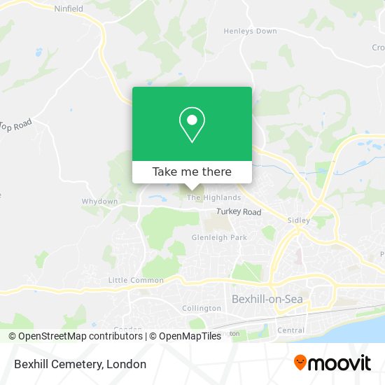 Bexhill Cemetery map