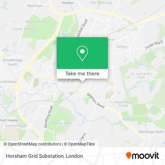 Horsham Grid Substation map