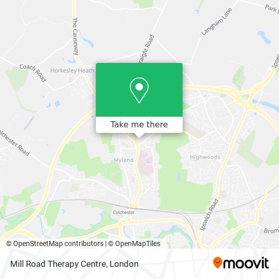 Mill Road Therapy Centre map