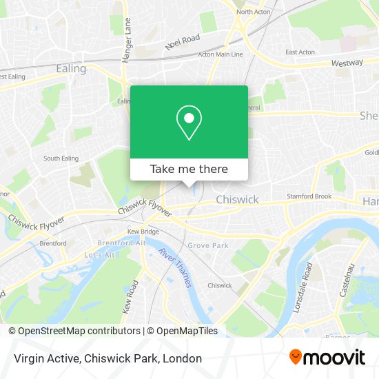 Virgin Active, Chiswick Park map