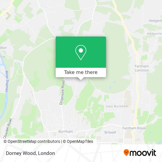 Dorney Wood map