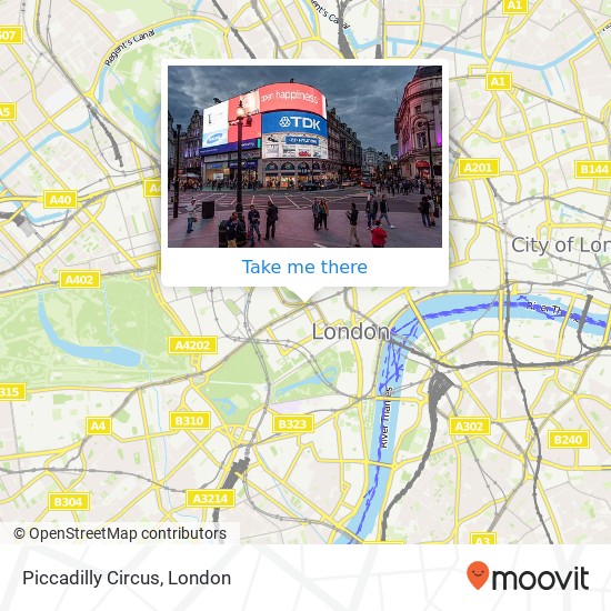 Piccadilly Circus map