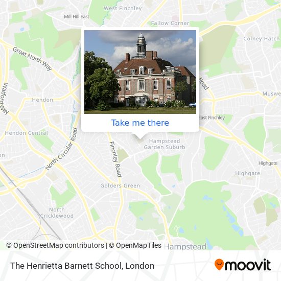 The Henrietta Barnett School map