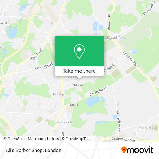 Ali's Barber Shop map