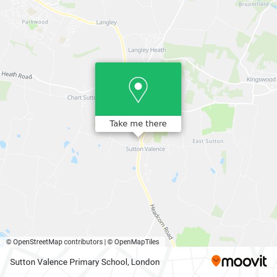 Sutton Valence Primary School map