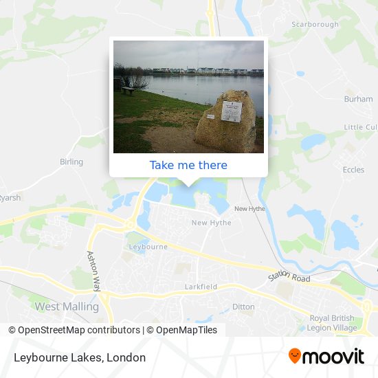 Leybourne Lakes map