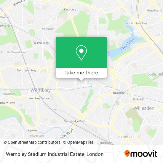 Wembley Stadium Industrial Estate map