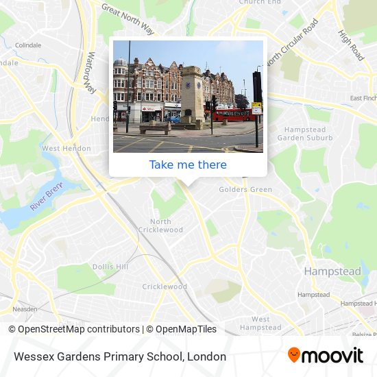 Wessex Gardens Primary School map