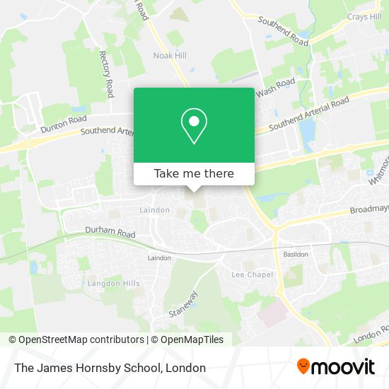 The James Hornsby School map