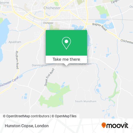 Hunston Copse map