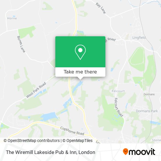 The Wiremill Lakeside Pub & Inn map
