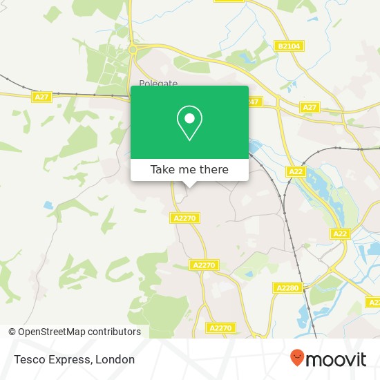 Tesco Express map