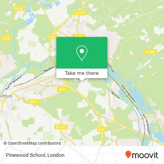 Pinewood School map