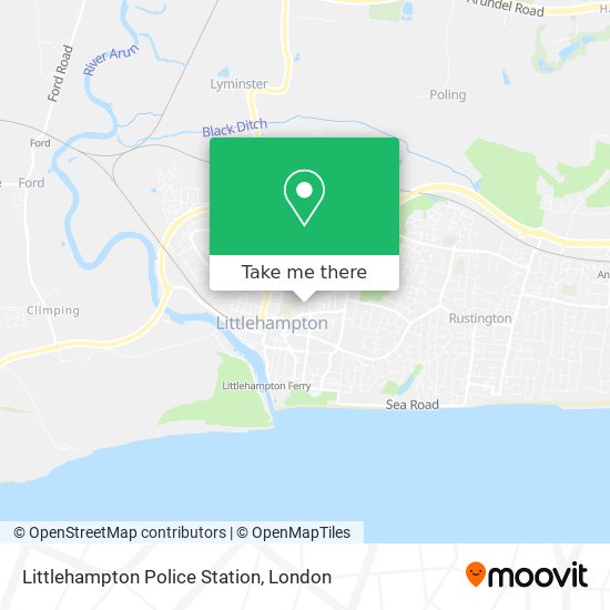 Littlehampton Police Station map