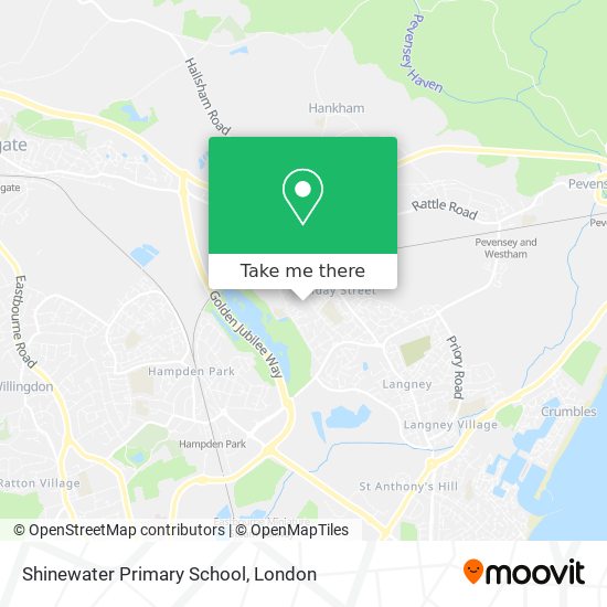 Shinewater Primary School map