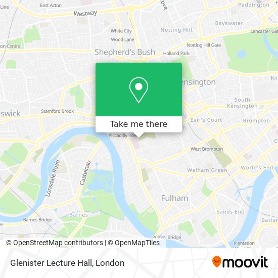 Glenister Lecture Hall map
