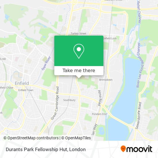 Durants Park Fellowship Hut map